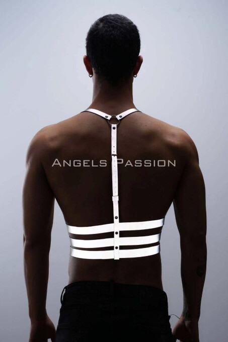 Reflective Men's Chest Harness for Parties - 7