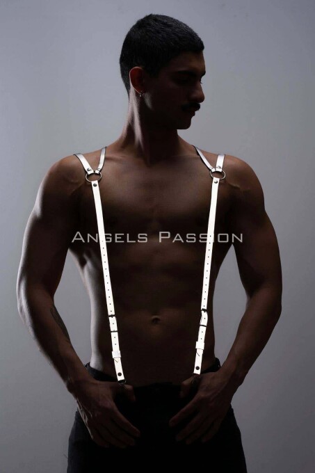 Reflective Men's Trouser Hanger and Shoulder Belt for Fashionable Nightwear - 3