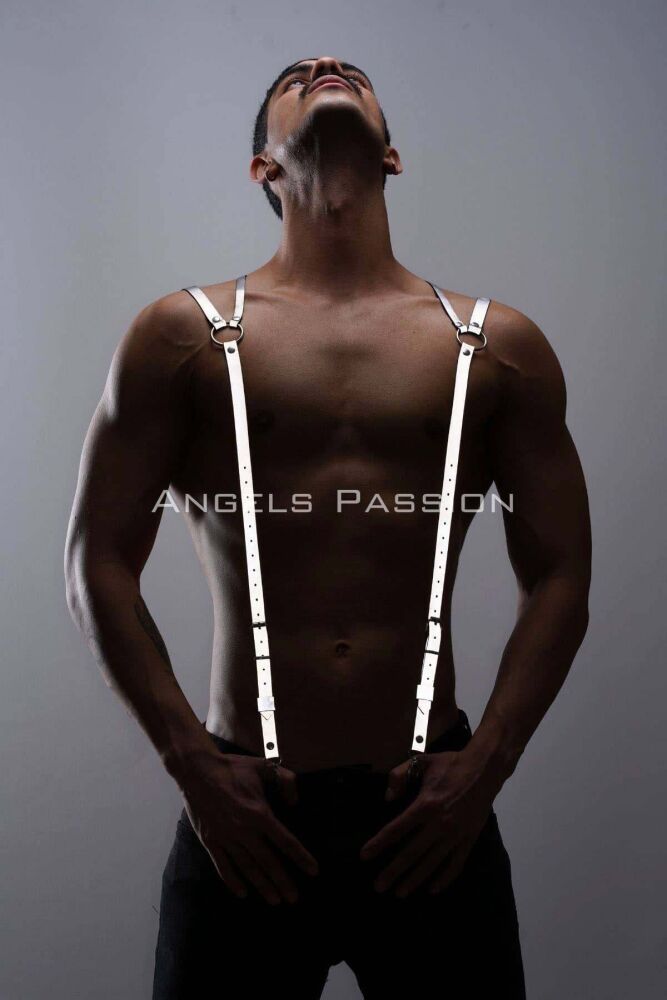 Reflective Men's Trouser Hanger and Shoulder Belt for Fashionable Nightwear - 5