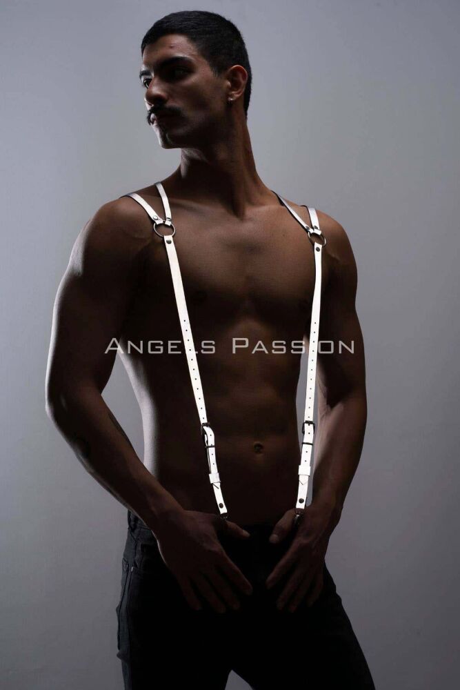 Reflective Men's Trouser Hanger and Shoulder Belt for Fashionable Nightwear - 7