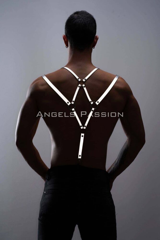 Reflective Men's Trouser Hanger and Shoulder Belt for Fashionable Nightwear - 8