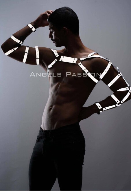 Reflective Men's Wrist, Arm, and Shoulder Harness, Glow in the Dark - 3