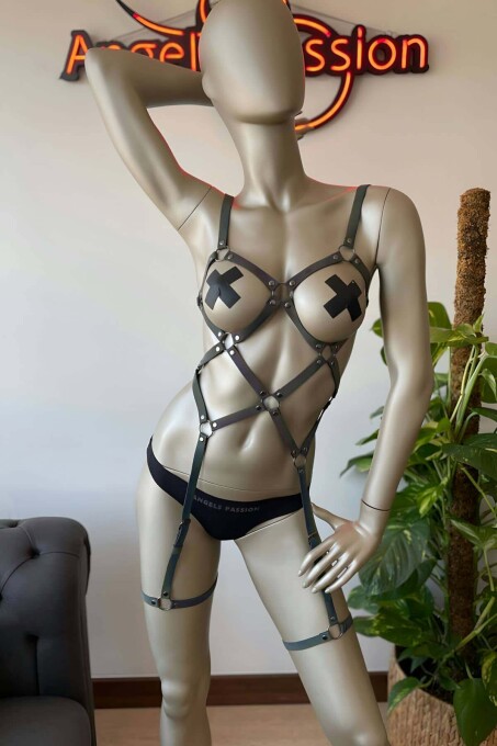 Reflective Sexy Harness for Pole Dance Clothing - 2