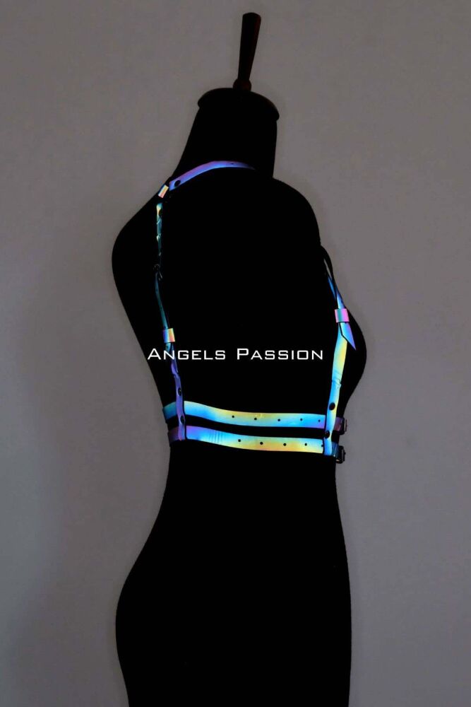 Renkli Reflektörlü Göğüs Harness, Karanlıkta Parlayan Göğüs Harness - APFT205 - 4