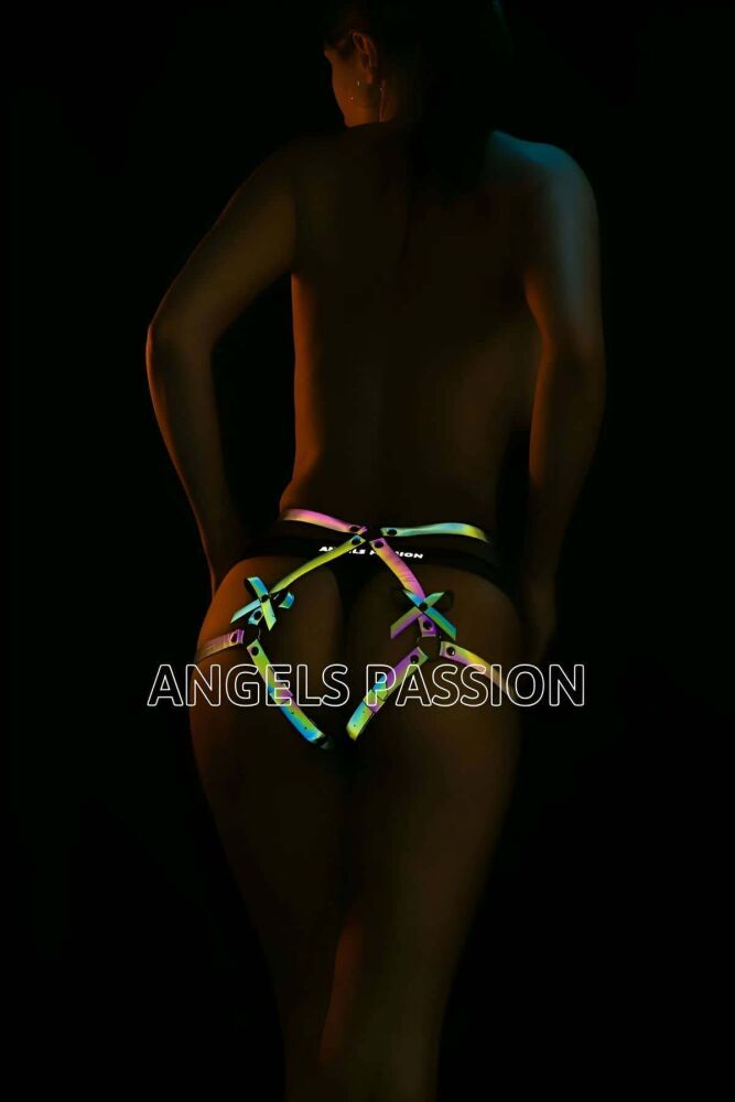 Sexy Hip Harness with Colored Reflectors - 2