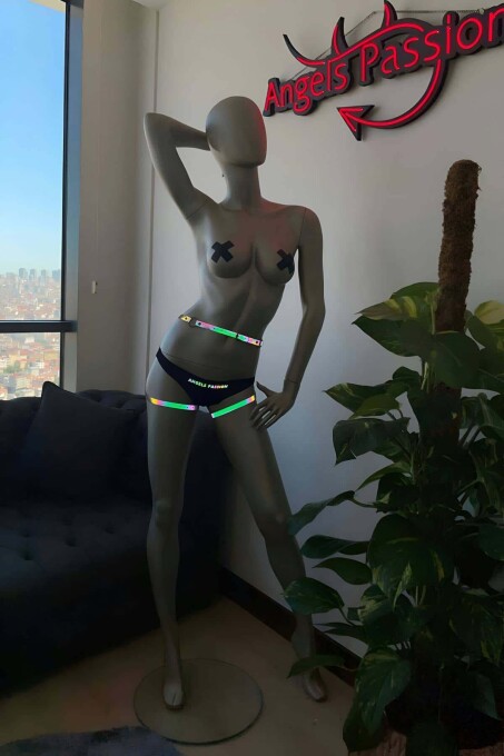 Sexy Hip Harness with Colored Reflectors - 6