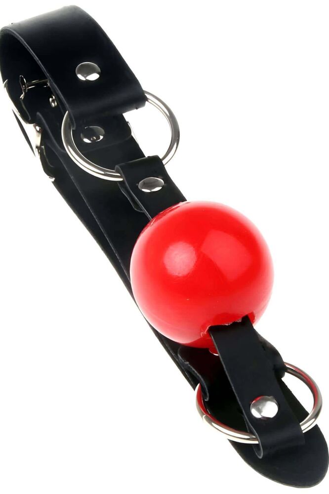 Sexy Leather Ball Gag - 4