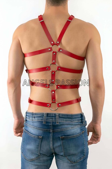 Sexy Leather Body Harness for Men - 2