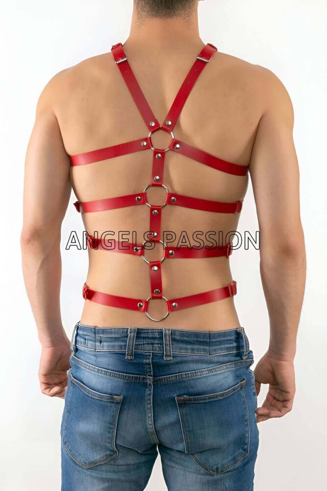 Sexy Leather Body Harness for Men - 2