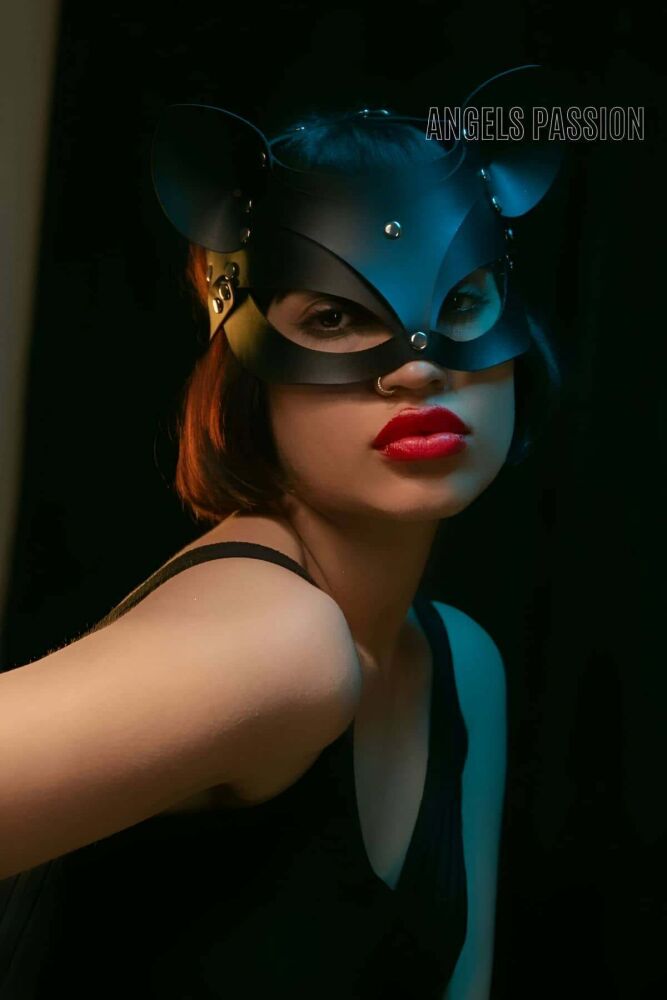 Sexy Leather Cat Mask, Multi-use - 1