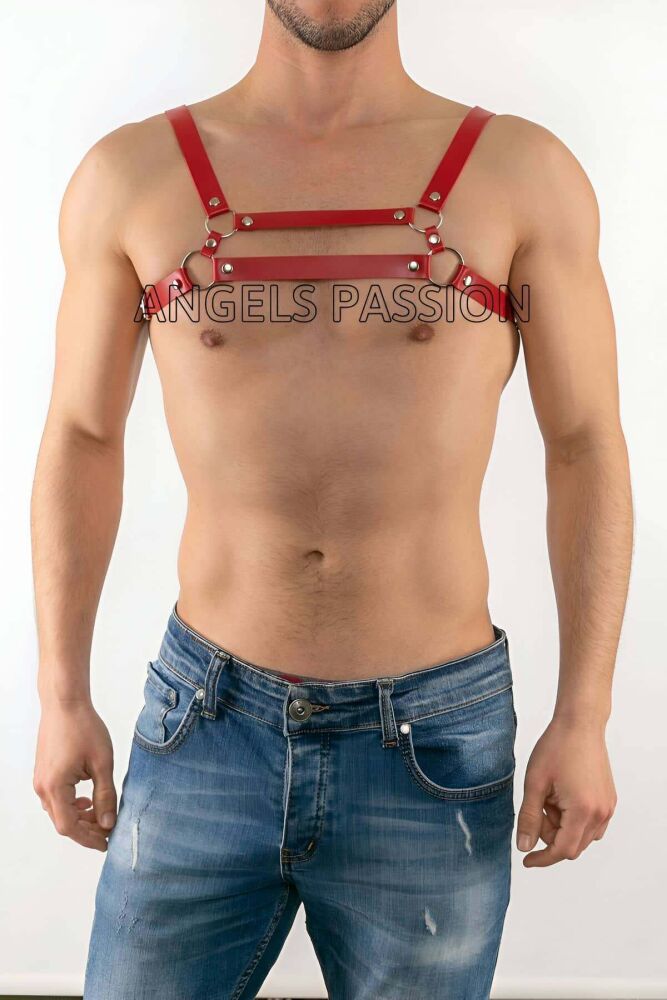 Sexy Leather Men's Harness and Fancy Wear - 1