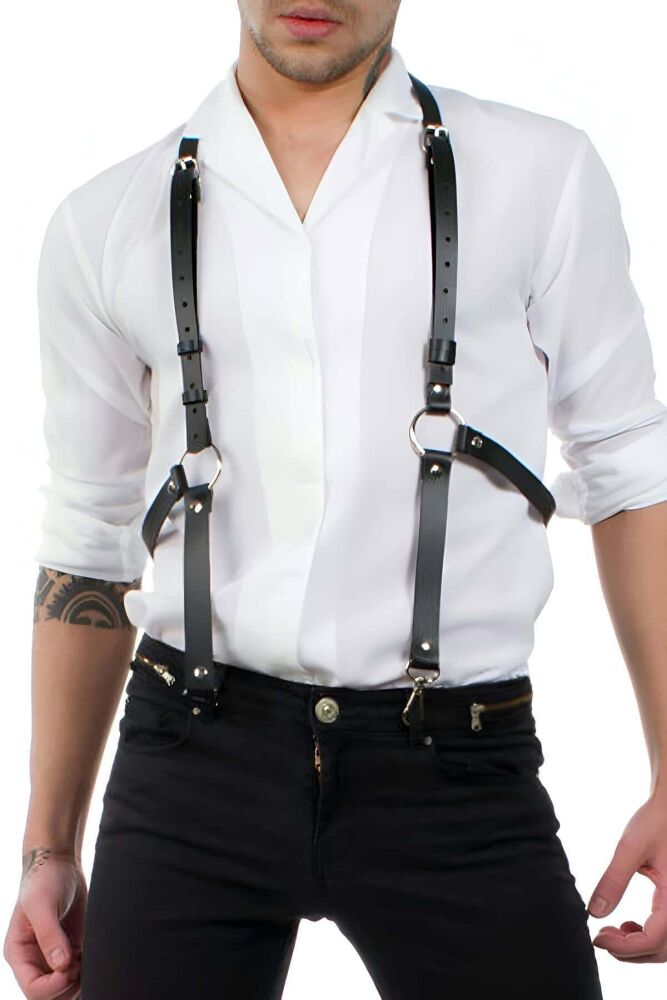 Sexy Leather Trouser Belt for Men - 3