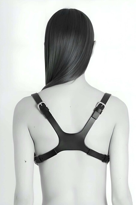 Skull Design Fantasy Leather Body Harness - 2