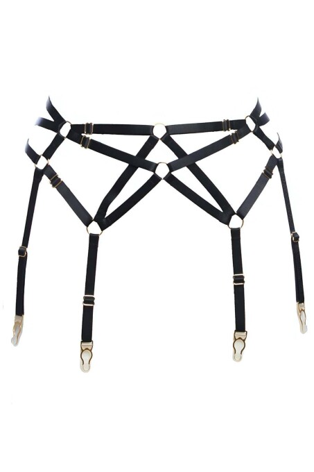 Stylish Cross Detail Garter Harness - 1