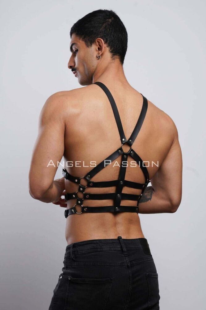 Stylish Men's Chest Belt with Back Detail - 1