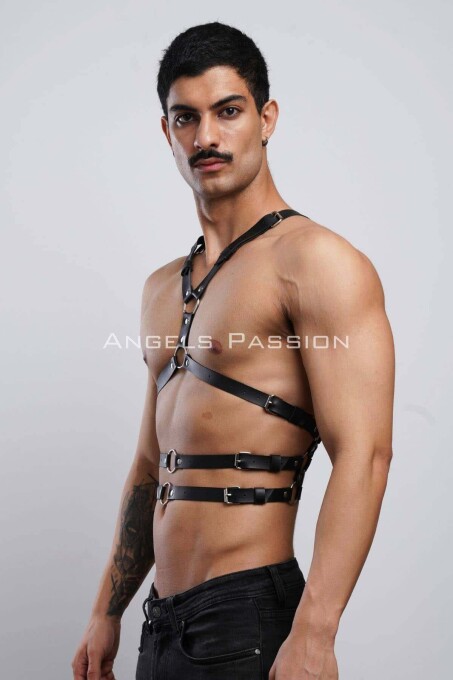 Stylish Men's Chest Belt with Back Detail - 6