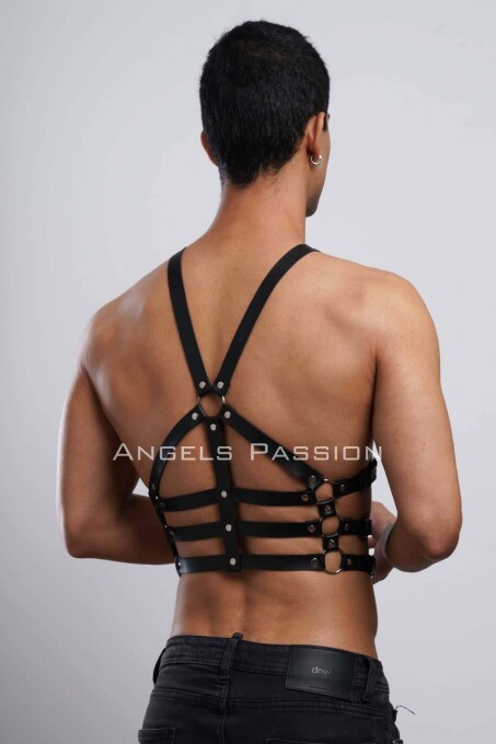 Stylish Men's Chest Belt with Back Detail - 8