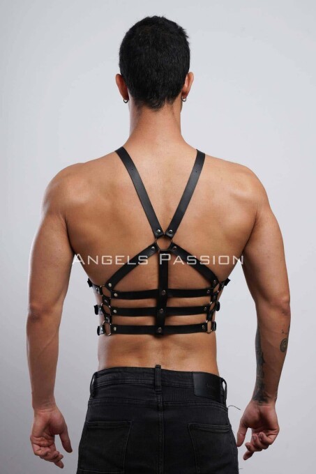 Stylish Men's Chest Belt with Back Detail - 10