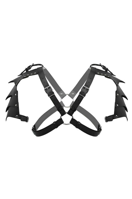 Stylish Men's Gladiator Harness Costume with Shoulder Wings - 5