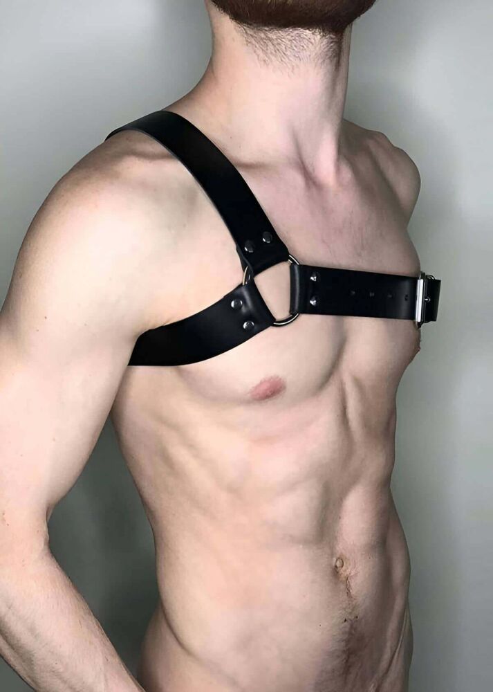 Thick Leather Fantasy Harness for Men - 2