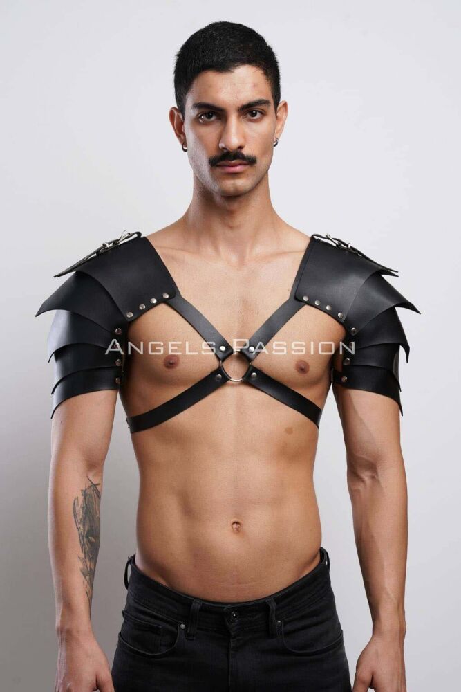 Two Shoulder Gladiator Harness for Stylish Men's Costume - 1