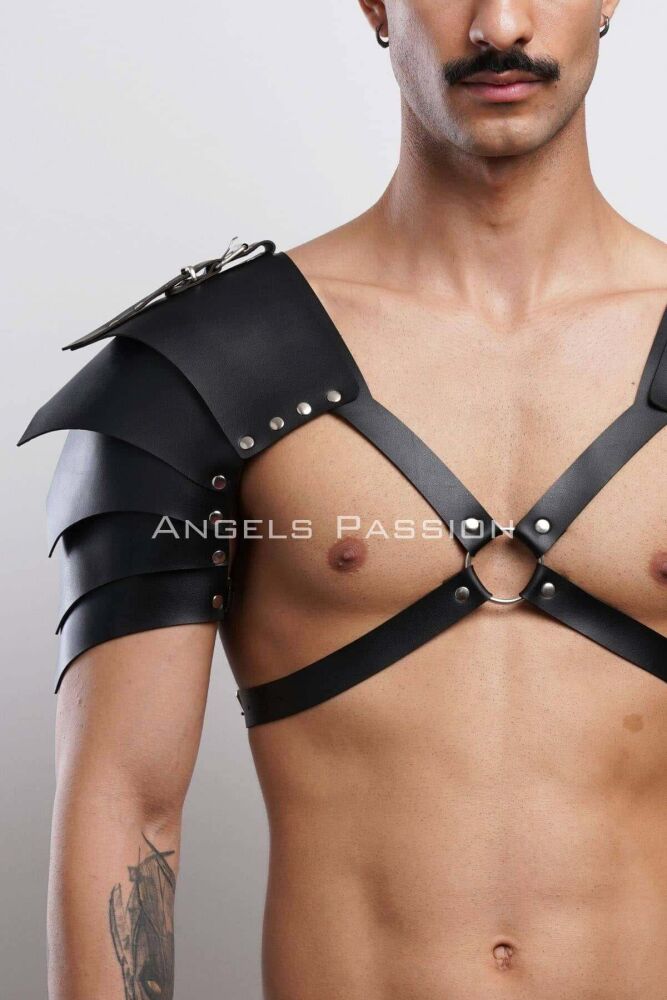 Two Shoulder Gladiator Harness for Stylish Men's Costume - 2