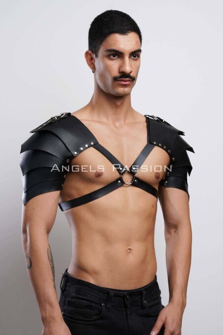 Two Shoulder Gladiator Harness for Stylish Men's Costume - 3