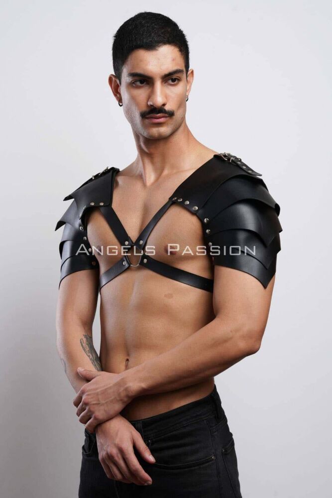 Two Shoulder Gladiator Harness for Stylish Men's Costume - 6