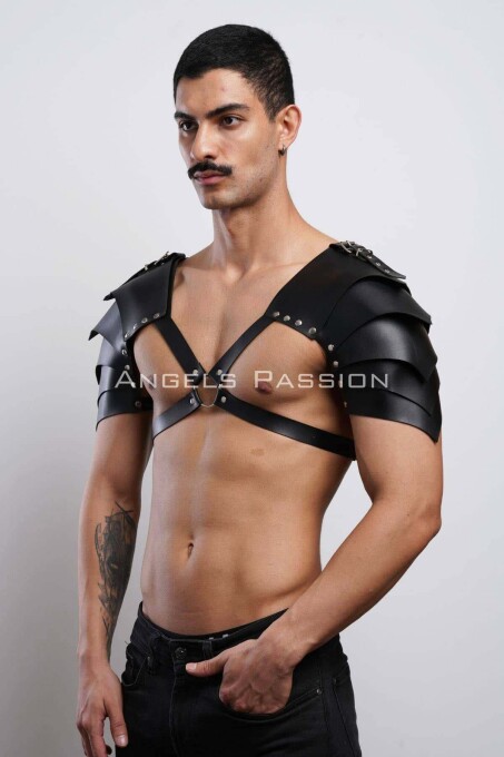 Two Shoulder Gladiator Harness for Stylish Men's Costume - 7