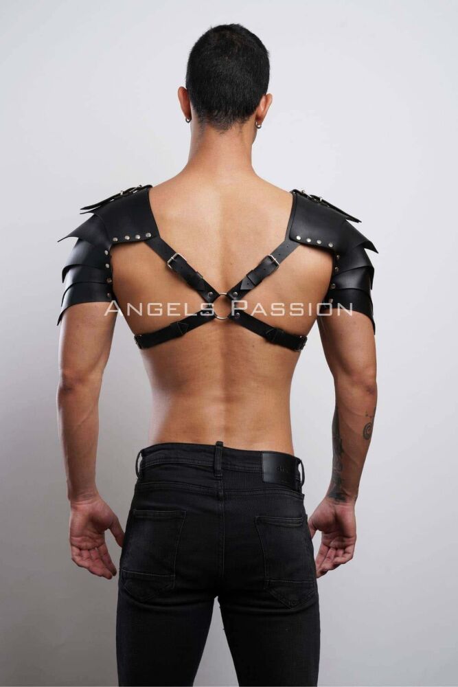 Two Shoulder Gladiator Harness for Stylish Men's Costume - 9