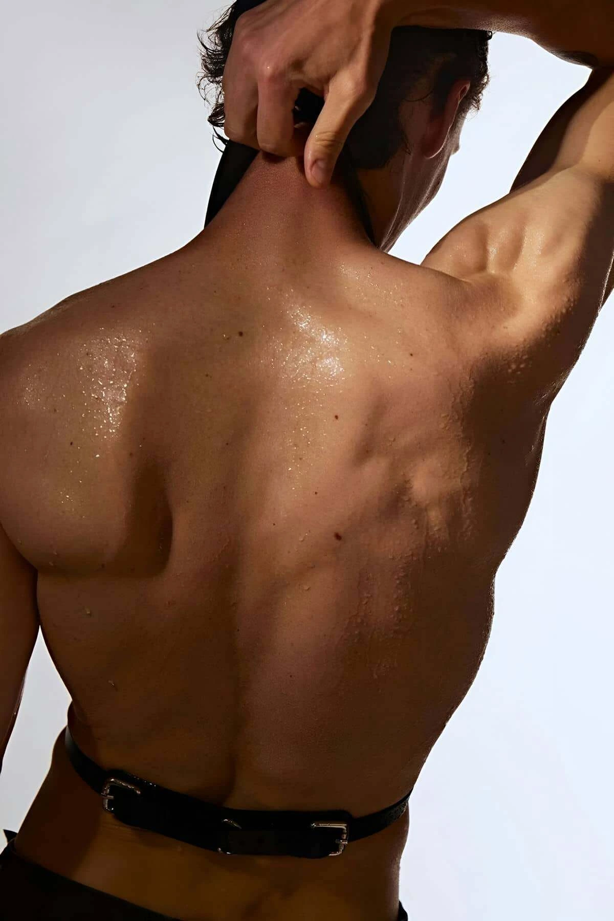 Men's V Chest Harness, Stylish Shirt Accessory - APFTM145