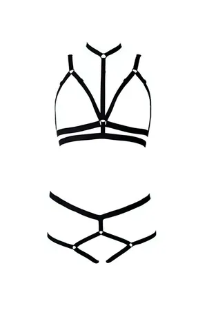 Adjustable Elastic String Bra Harness Set