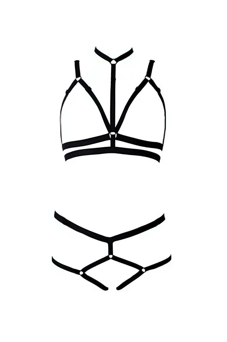 Adjustable Elastic String Bra Harness Set