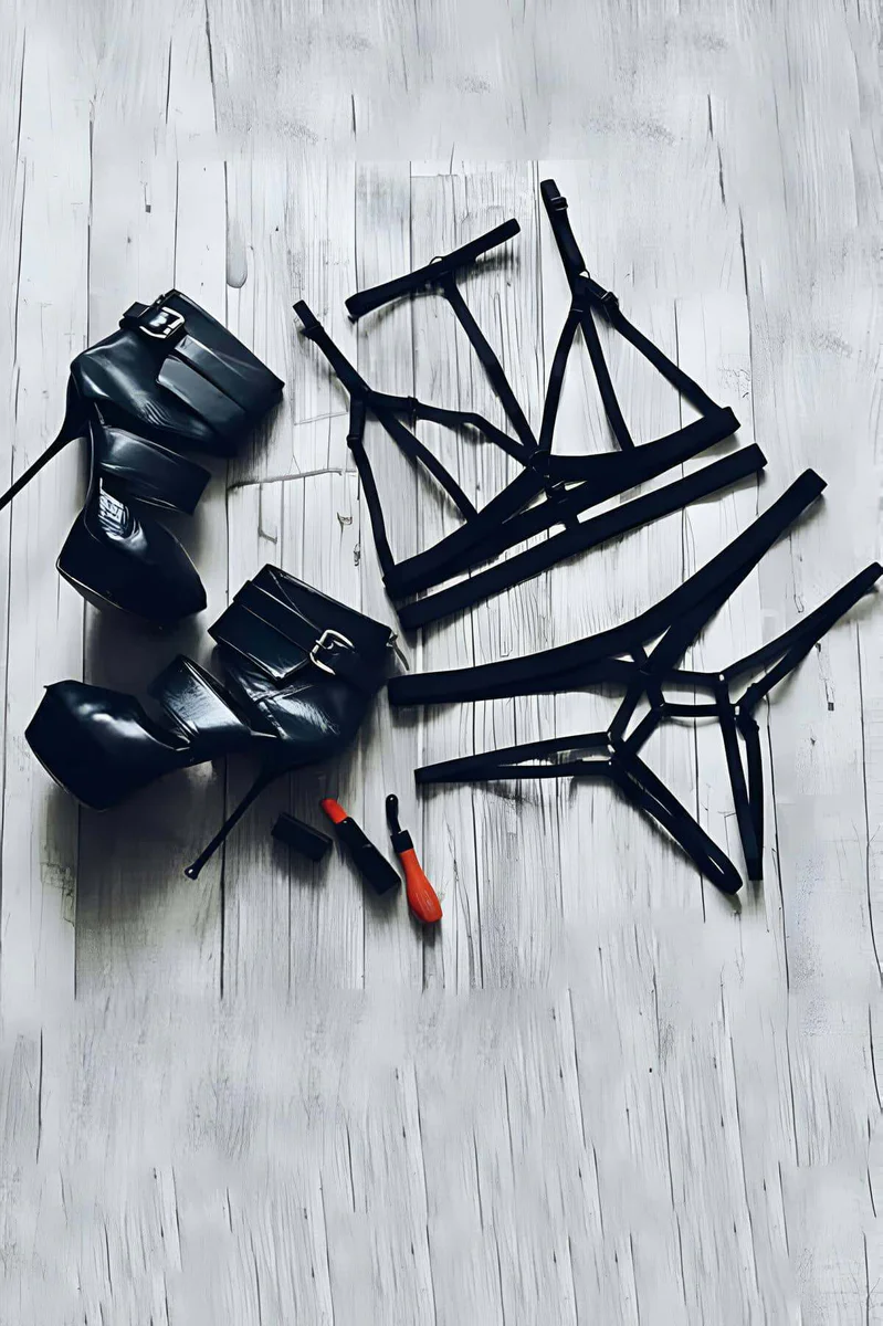 Adjustable Elastic String Bra Harness Set