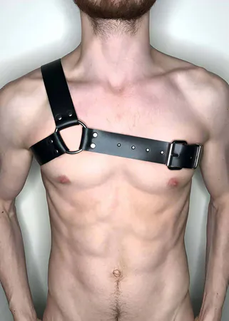 Men's Shoulder Harness – Adjustable Faux Leather Body Strap