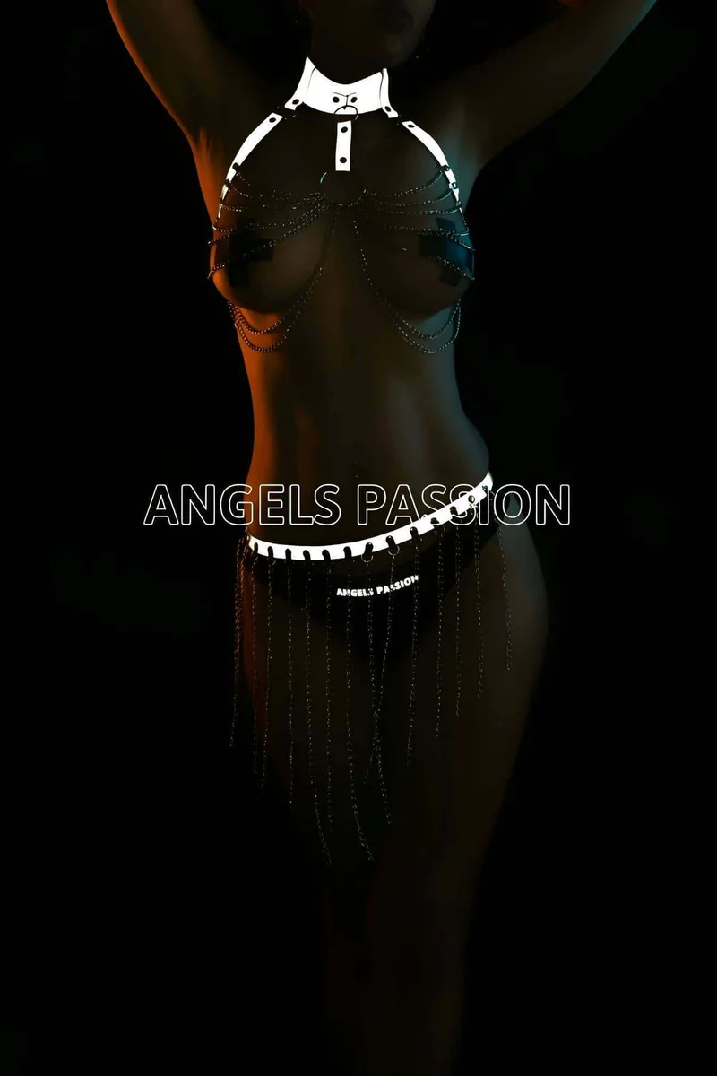 Reflective festival lingerie set with