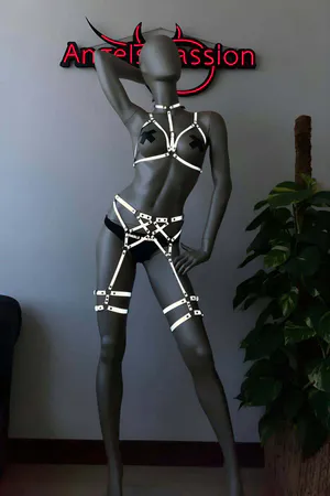 Reflective Harness Complete Set | Glow in the Dark Festival Wear