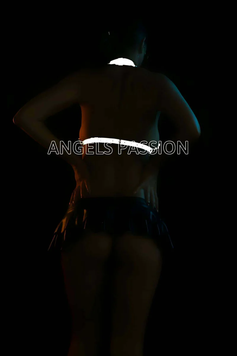 Reflective Rave Outfit Chest Harness Close-Up Texture