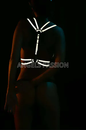 Reflective Body Harness Top for Club & Festival Outfits