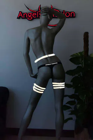 Reflective Leg Harness Garter - White Glow Festival Wear