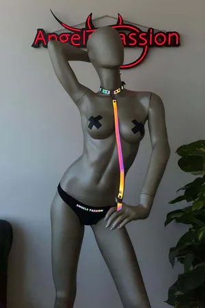 Reflective Harness Glow Collar for Festival Rave Outfits