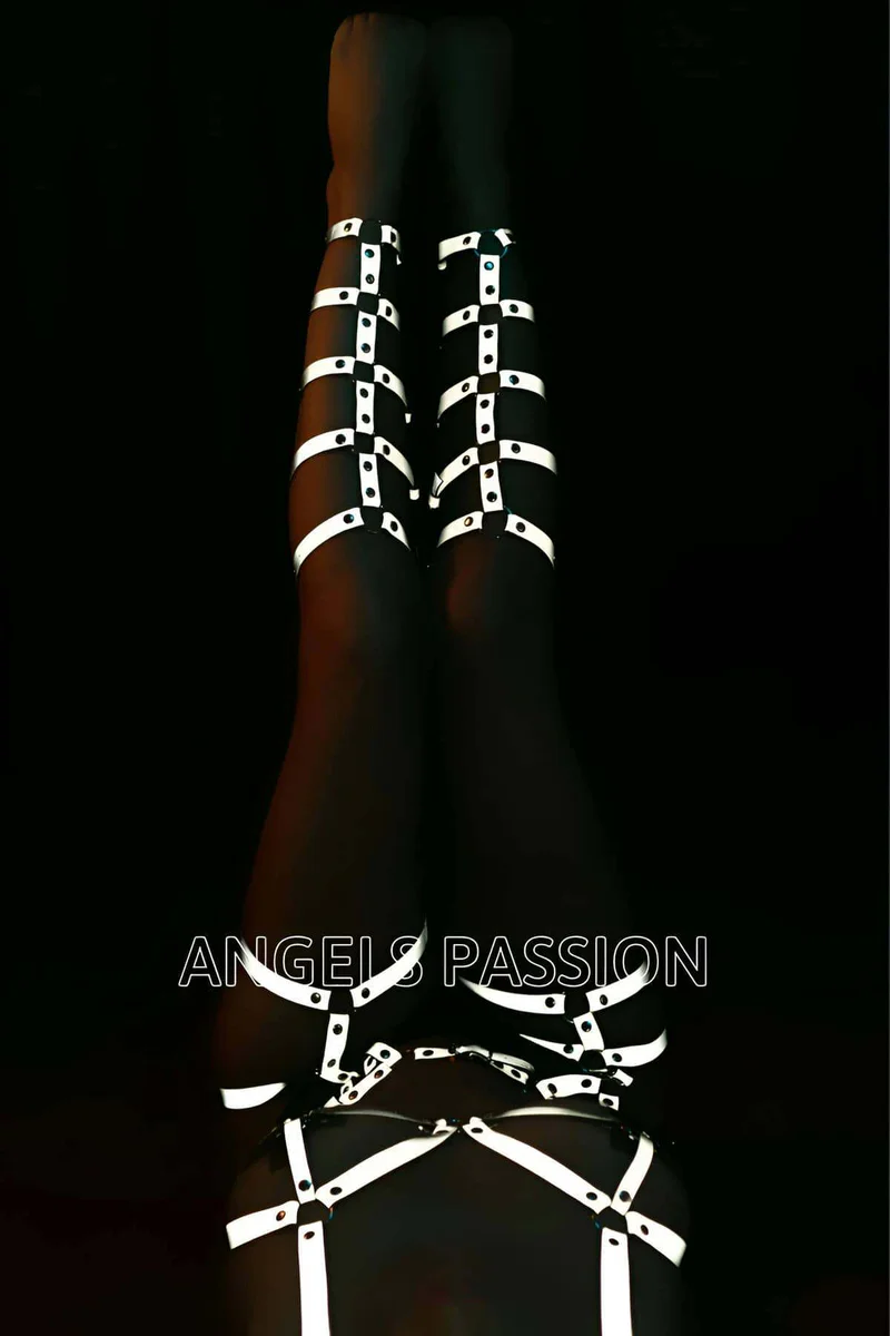 Reflective Full Body Harness Set - Festival Rave Outfit