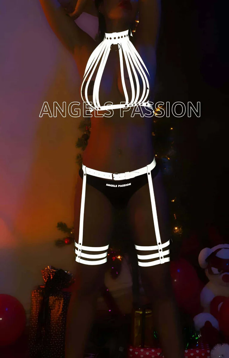 Reflective Harness Set That Glows Brightly for Club & Rave Nights