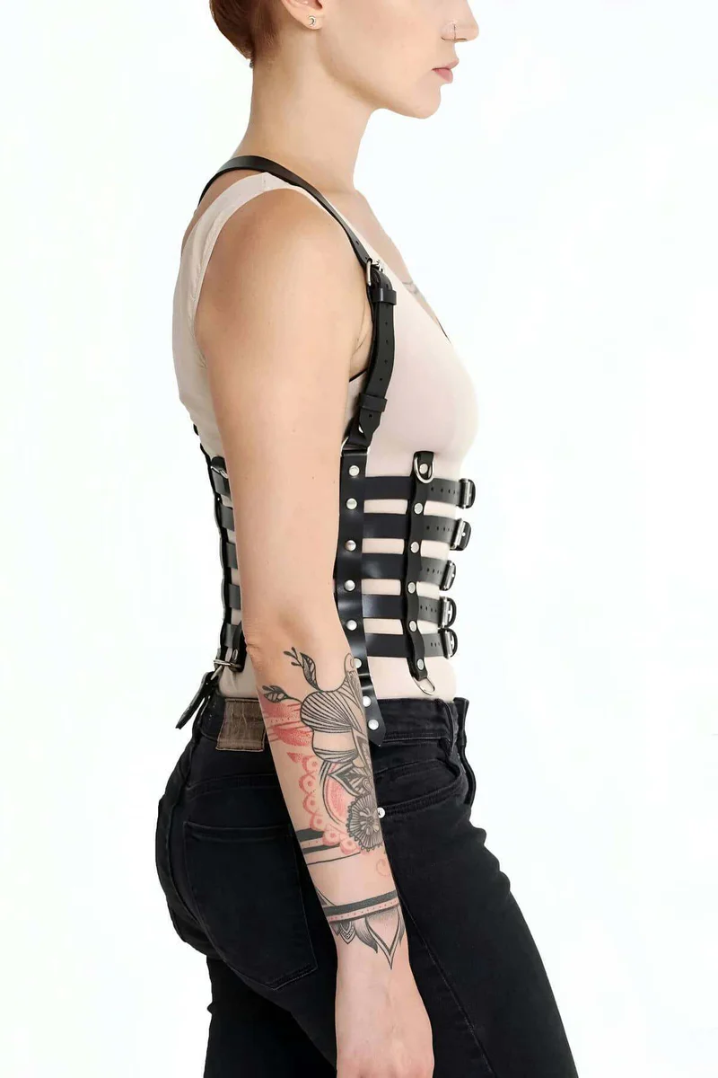 Fashion Body Harness Layered Over