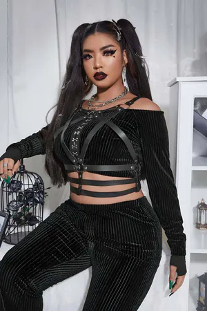 Fancy Leather Chest Harness, Women's Over Chest Harness - APFT955