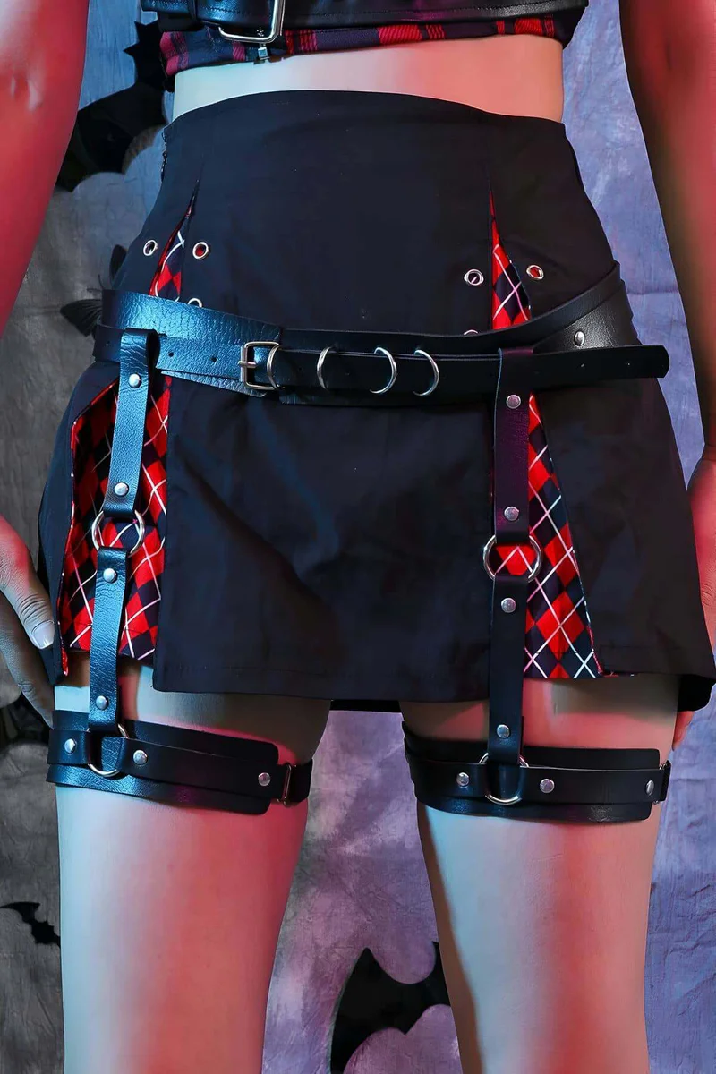 Sexy Leather Garter Harness - APFT804