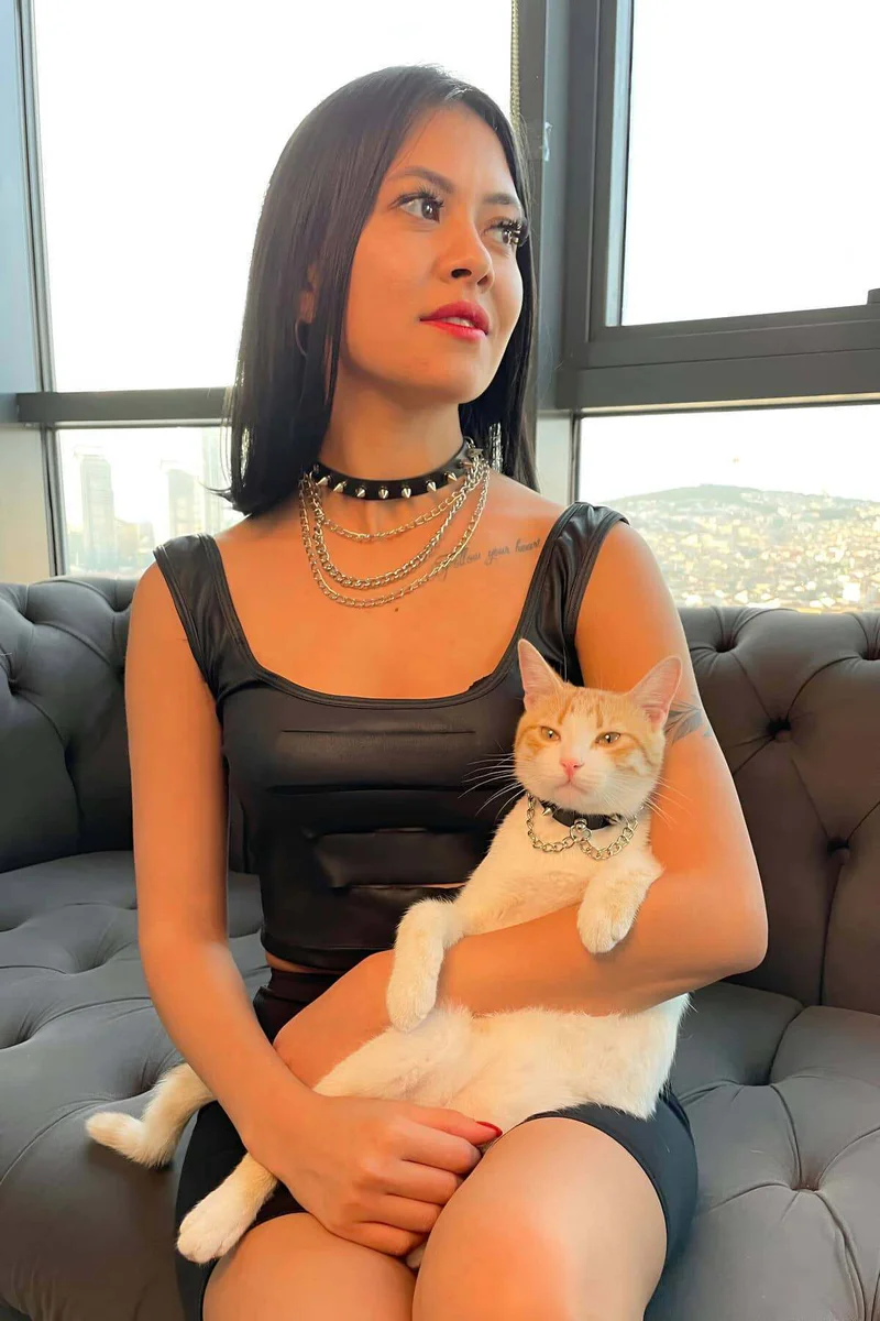 Spiked Chain Choker Set: Matching Human & Cat Adornment