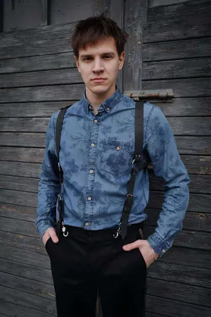 Men's Leather Sexy Harness - APFTM134