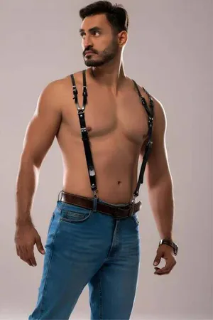 Men's Shoulder Strap Leather Harness - APFTM140