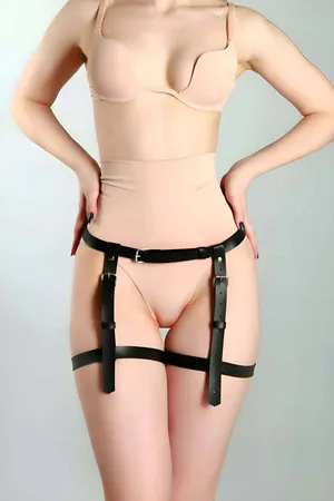 Basic Garter Leather Harness - APFT1209